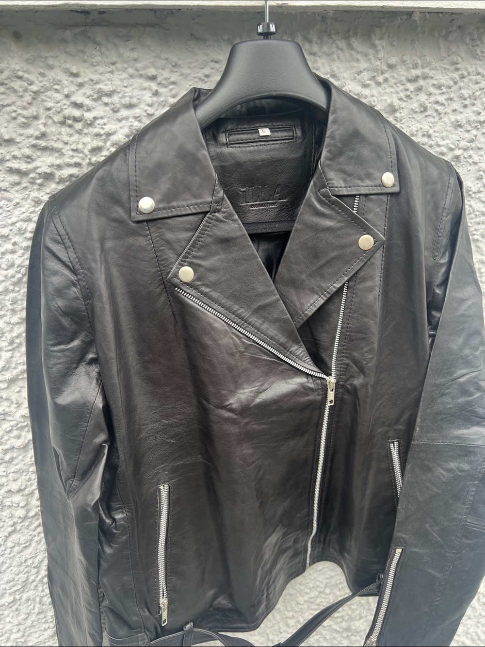 Women’s 100% Genuine Black Leather Jacket - Large